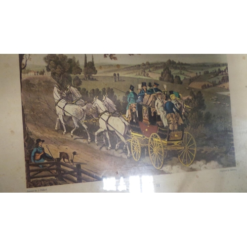 218 - Lot of 7x Coach and Hunting Prints