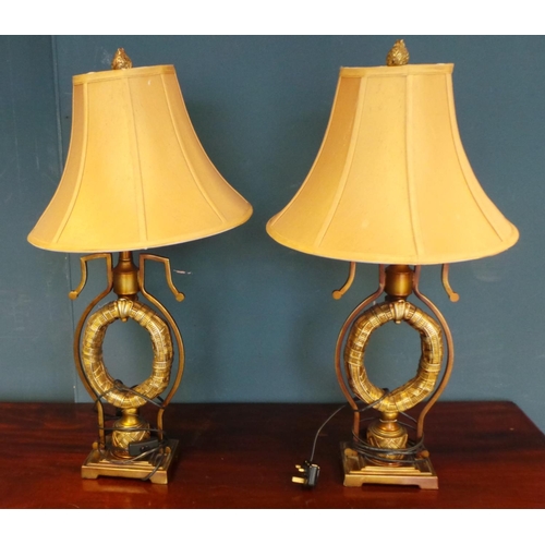 8 - Pair of Table Lamps and Shades