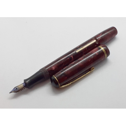 250 - 2 x Antique Fountain Pens. Both with 14ct nibs