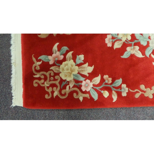 240 - Red Chinese Wool Rug