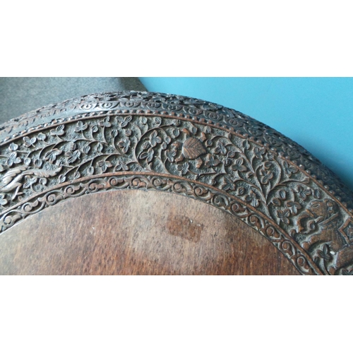 288 - Heavily Carved Occasional Table