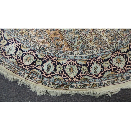 310 - Large Circular Floor Rug, approx 216cm diameter