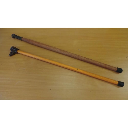 319 - Lot of 2x Walking Sticks