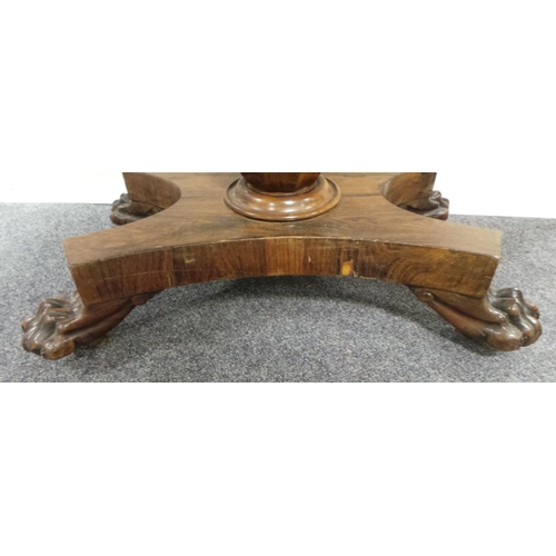 346 - Rosewood Foldover Card Table