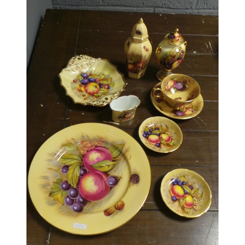 364 - Aynsley Jar, Vase and 2 Dishes, Aynsley Plates, Cup/Saucer and Jar