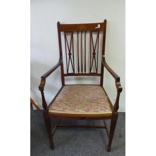 380 - Inlaid Carver Chair