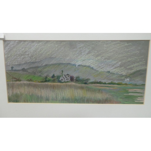 382 - Framed Pastel 'Auchencairn from Balcary Bay'