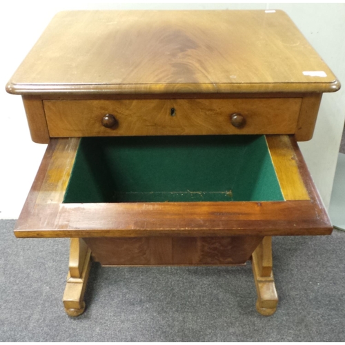 393 - Victorian Mahogany Sewing Box