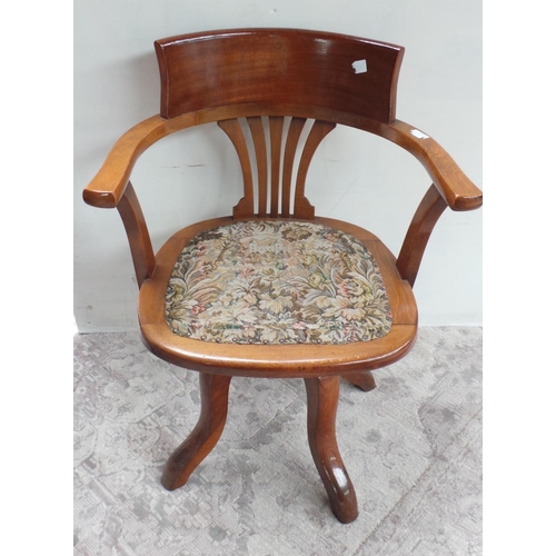 395 - Oak Office Chair