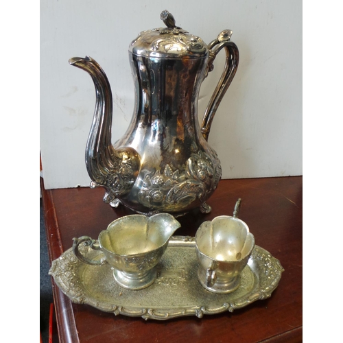 418 - 4 Piece EPNS Tea Set