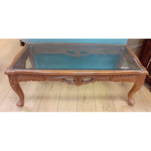 457 - Glass Top Coffee Table