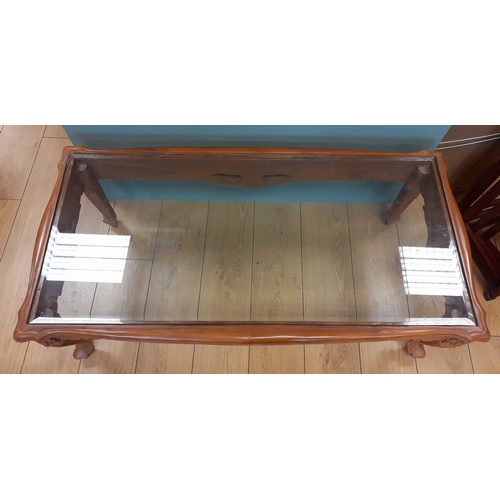 457 - Glass Top Coffee Table