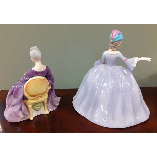 119 - Lot of 2x Figures - Franklin Porcelain - Marianne 