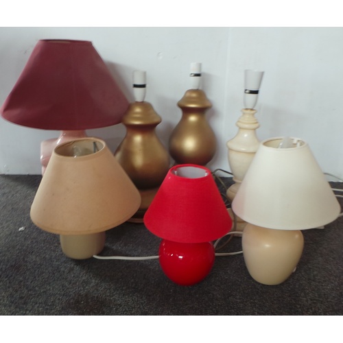 421 - Lot of Modern Lamps