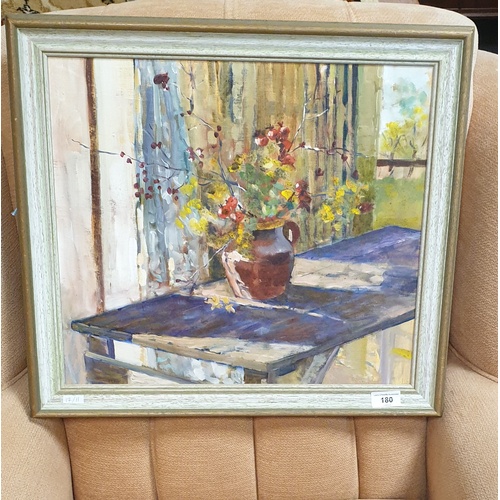 180 - Framed Oil on Board 'Rosehips and Berries' by Charlotte Hoyt Desmond, 49cm high x 54cm wide