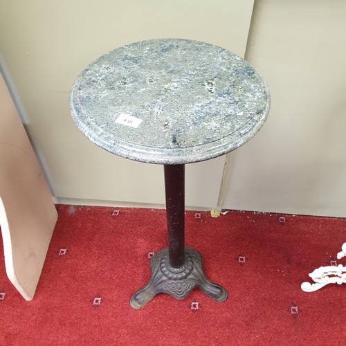 438 - Marble Top Plant Stand