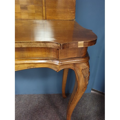 324 - Inlaid Mahogany Fold Over Games Table