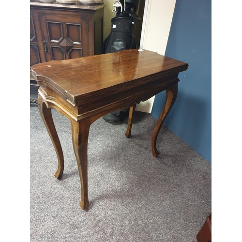 324 - Inlaid Mahogany Fold Over Games Table