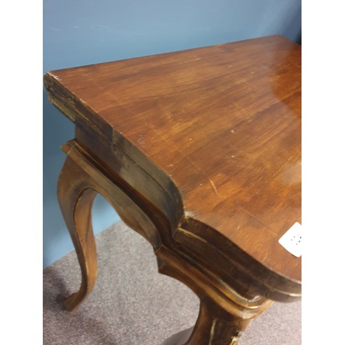 324 - Inlaid Mahogany Fold Over Games Table