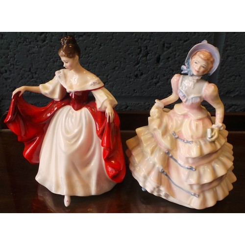 7 - 2 x Royal Doulton Figurines - Sara & Hannah