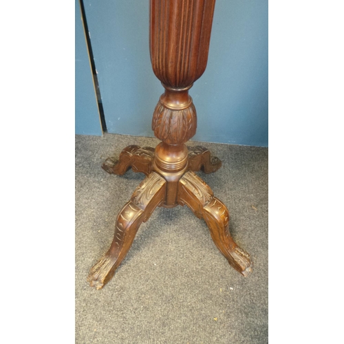 27 - Mahogany Torchere/Plant Stand, 4ft