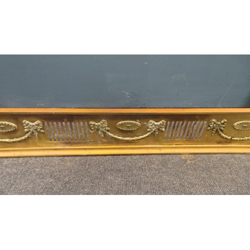 65 - Brass Fender Inside Measurement - 120cm long x 30cm deep