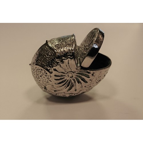 328 - Sterling Silver Snuff Mill, Snail-Shaped