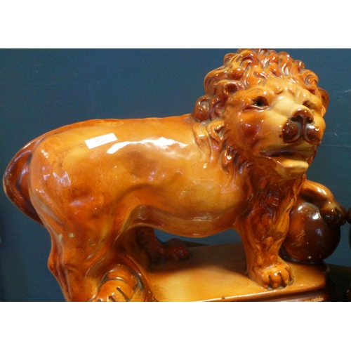 100 - Pair of Ornamental Lion Ornaments