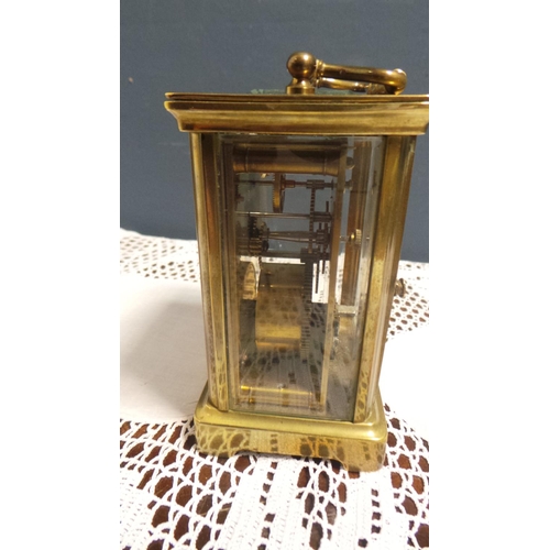 163 - Brass Carriage Clock