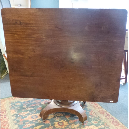 193 - Victorian Tilt Top Dining Room Table (height 86cm x length 148cm x width 120cm)