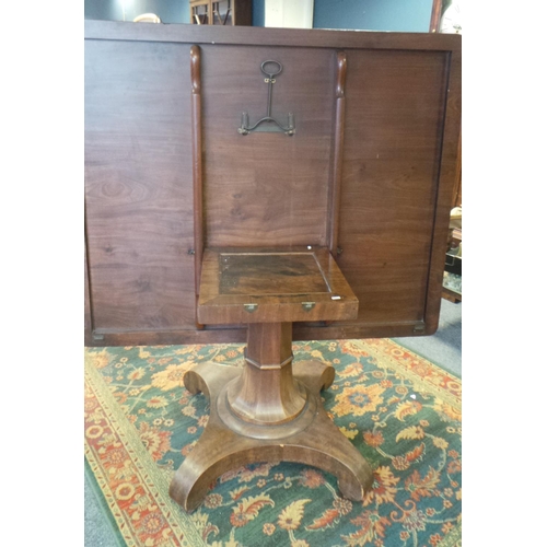 193 - Victorian Tilt Top Dining Room Table (height 86cm x length 148cm x width 120cm)