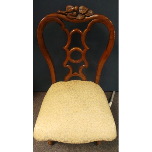 217 - Mahogany Hall/Bedroom Chair (seat height 40cm)