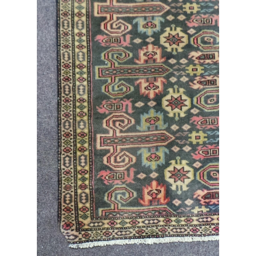 350 - Finely Woven Full Pile Old Persian Runner Carpet  263cm x 104cm