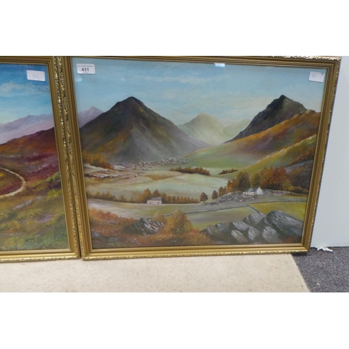 431 - Pair of Oils Signed W. Hall