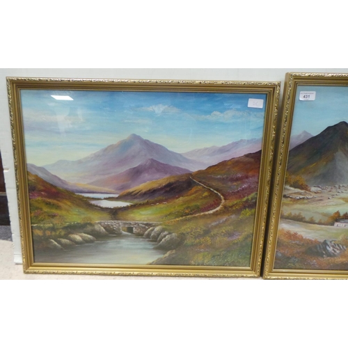 431 - Pair of Oils Signed W. Hall