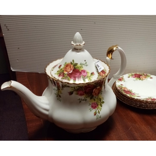 50 - Royal Albert Tea Set with Tea Pot