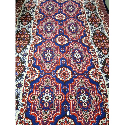 421 - Large Persian Blue and Red Rug Floor Rug (328cm x 190cm (10ff6 x 6ft3)