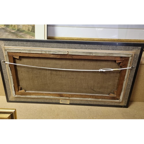 26 - Framed oil on canvas Still Life 77cm wide x 42cm high