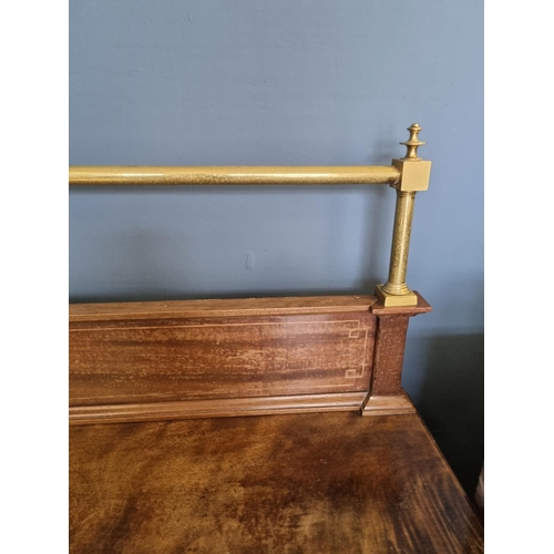 26 - Mahogany Sideboard with brass gallery top