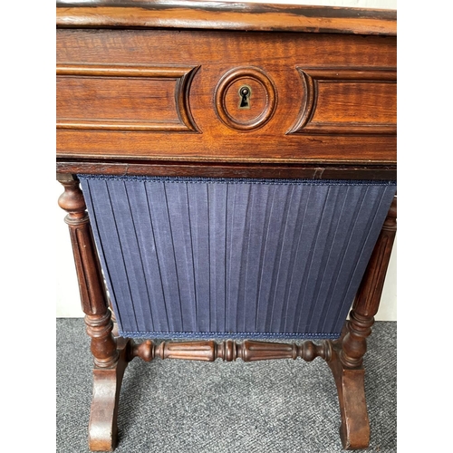 47 - Edwardian Walnut Sewing Box