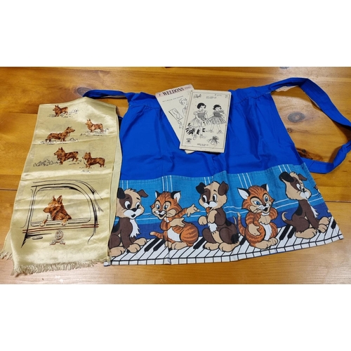 575 - Commemorative Corgi Sash and Apron and 2x Vintage patterns