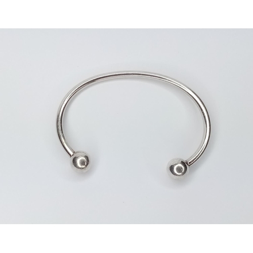 334 - Silver Torc Bangle