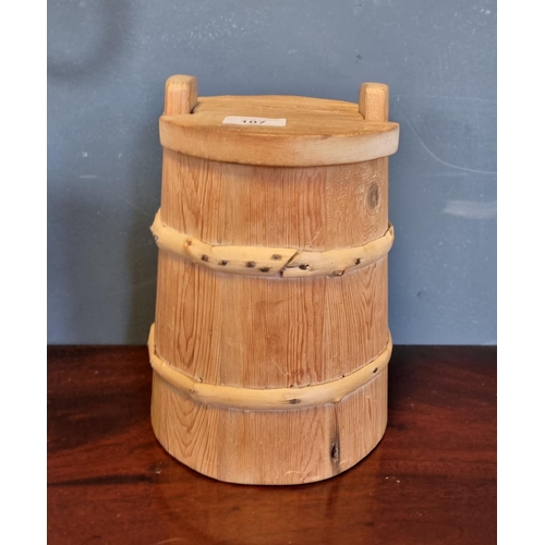 107 - Wooden Butter Churn