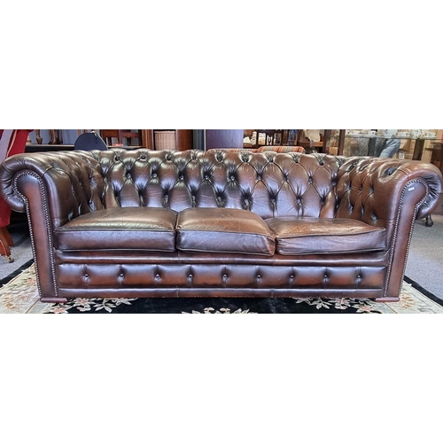 156 - 3 Seater Chesterfield Couch