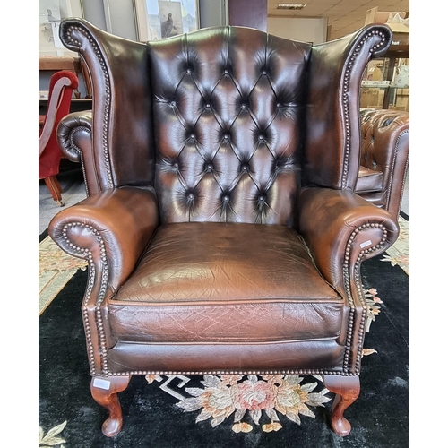 157 - Chesterfield Wing Back Armchair