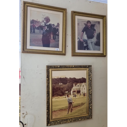 24 - Lot of 3x Framed Golf Prints