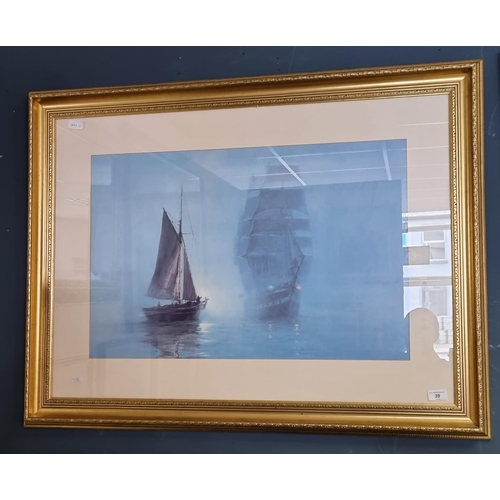 39 - Framed Sailing Print