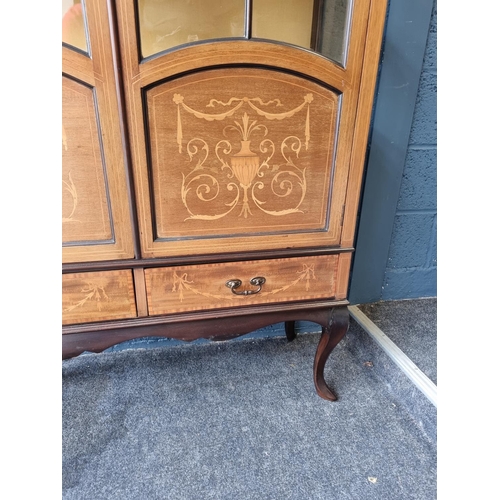 4 - Inlaid Mahogany Display Cabinet