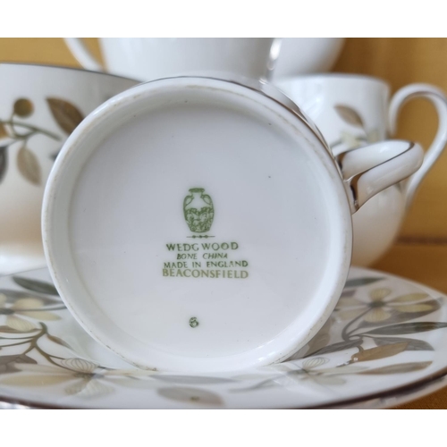 5 - 21 Piece Wedgewood Bone China Coffee Set 'Beaconsfield'