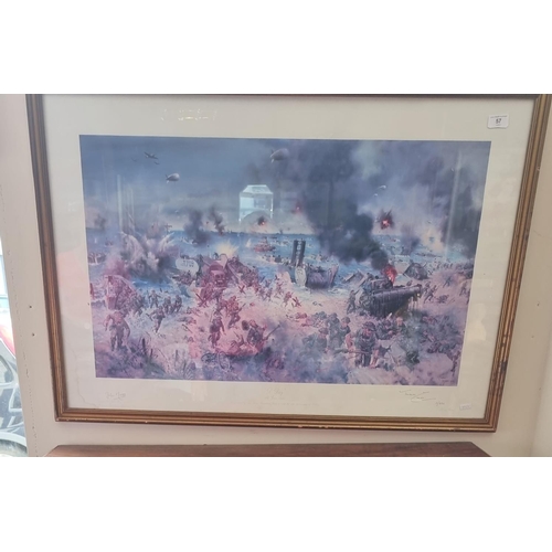 57 - D-Day 6th June 1944 Framed Picture Limited Edition